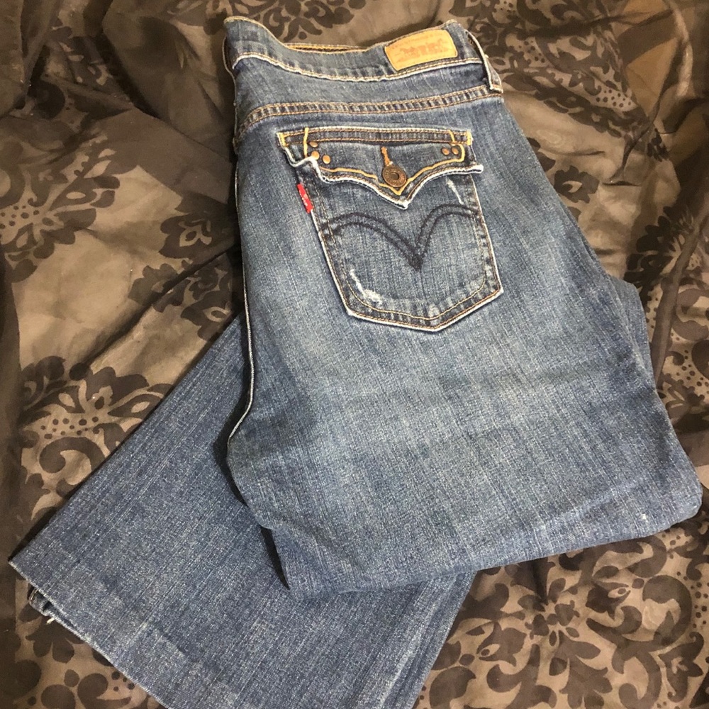 Ladies Levi’s 515 Bootcut 10M Blue Jeans